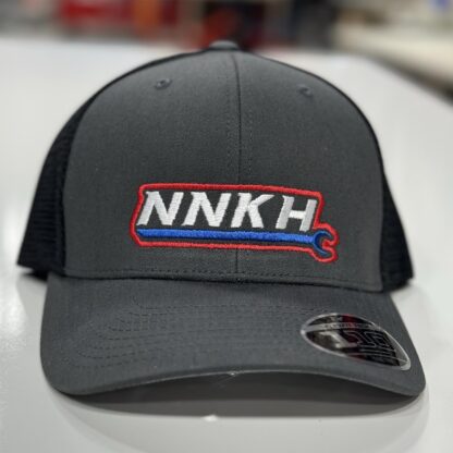 NNKH Charcoal Embroidered Hat - Large Logo Custom Three Color - Image 2